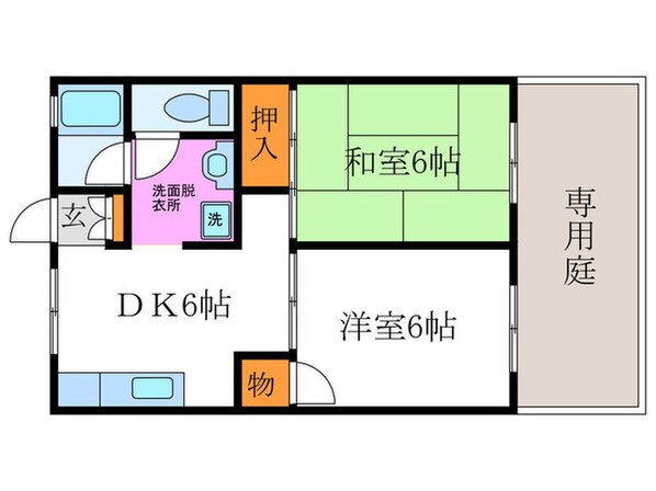 パレーシャル松田の物件間取画像